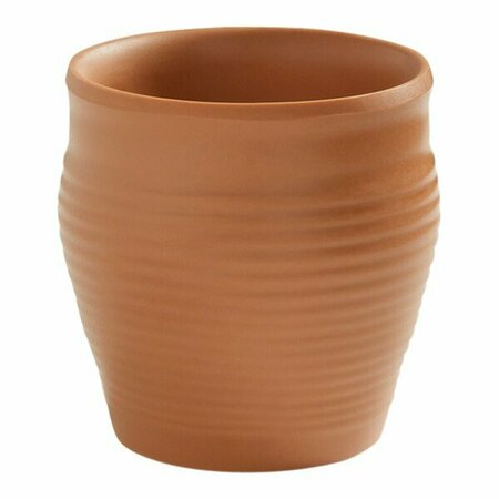 AMERICAN METALCRAFT Marra 4 oz. Terracotta Round Melamine Pot 124MRPT4TC